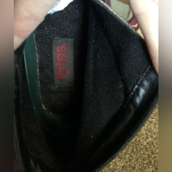 Totes Piedmont Nylon Rain Boots Booties Black 7 - Picture 7 of 9